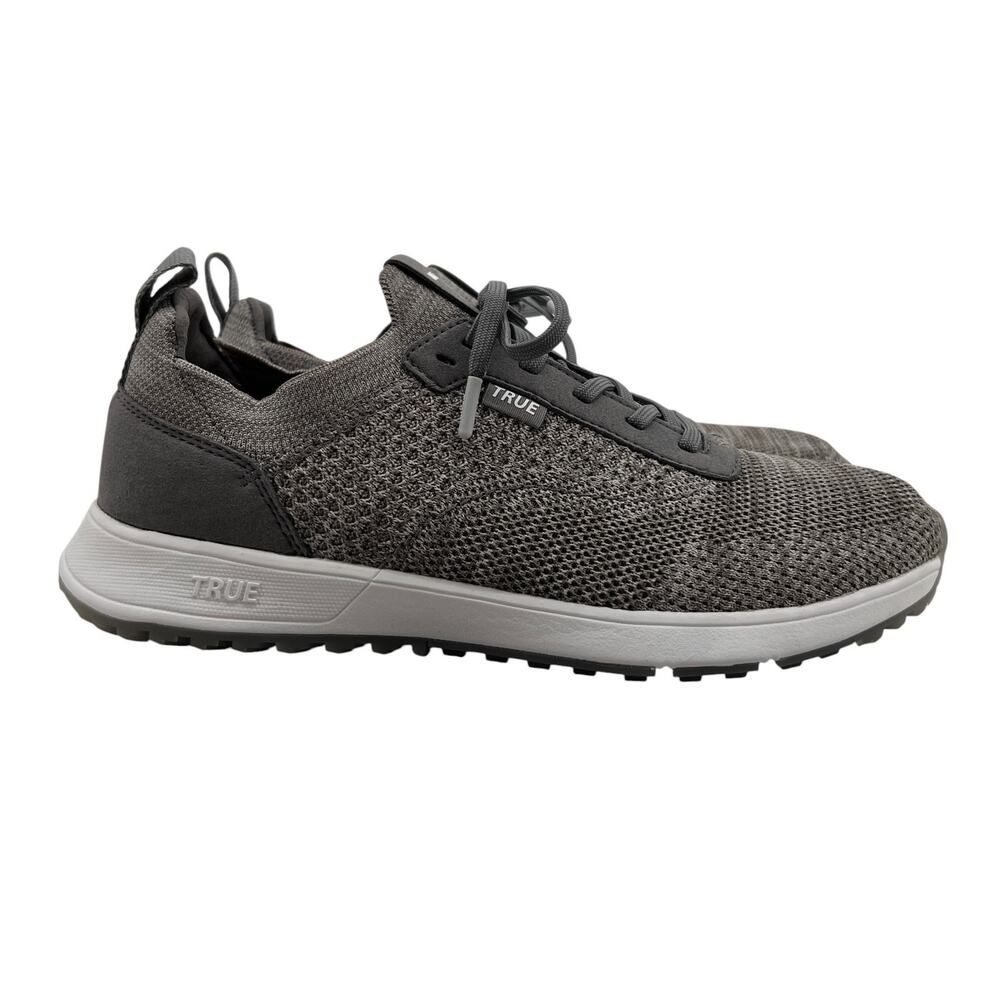 TRUE Linkswear Mens 11.5 Golf Shoes Gray All Day Knit 3 Breathable Lace Up